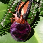 Purple Fluorite Pendant 