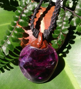 Purple Fluorite Pendant 