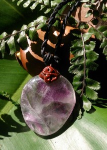 Rainbow Fluorite Pendant 