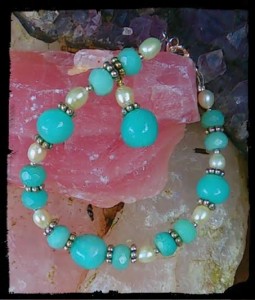 amazonite and pearl