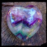 Fluorite heart