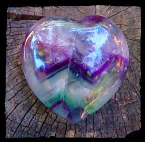 Fluorite heart