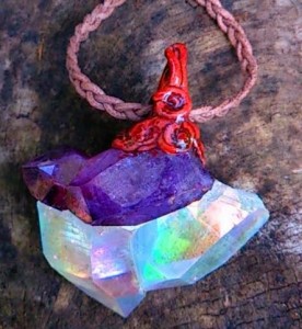 Tanzan & Angel Aura Crystal Pendant